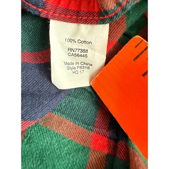 J Crew Factory Red Green Tartan Plaid Pajama Pants Large Christmas Holiday PJs - Picture 10 of 10